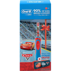 Oral-B Disney Cars elektrický zubní kartáček pro děti + penál, dárková sada