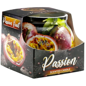 Admit Passion fruit Maracuja dekorativní vonná svíčka červená ve skle 80 g