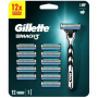 Gillette Mach3 pánský holicí strojek + 12 kusů náhradní hlavice blistr