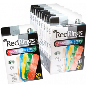 RedRings Colorful Aid Strips náplast barevná 20 kusů