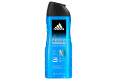 Adidas Fresh Endurance 3in1 sprchový gel na tělo, vlasy a pleť pro muže 400 ml