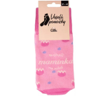 Albi Veselé ponožky Nejlepší maminka na světě, univerzální velikost 1 pár