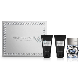 Michael Kors Pour Homme parfémovaná voda 50 ml + balzám po holení 50 ml + sprchový gel 50 ml, dárková sada pro muže