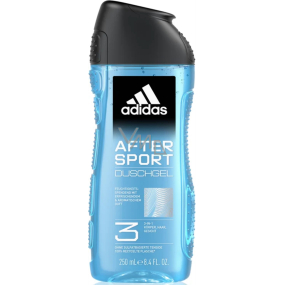 Adidas After Sport 3in1 sprchový gel na tělo, vlasy a pleť pro muže 250 ml