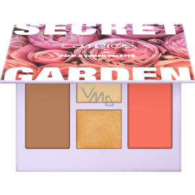 Catrice Secret Garden rozjasňující paleta na tvář C01 Garden Of Dreams 12 g