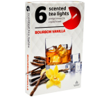 Tea Lights Bourbon a vanilka vonné čajové svíčky 6 kusů