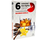 Tea Lights Bourbon a vanilka vonné čajové svíčky 6 kusů