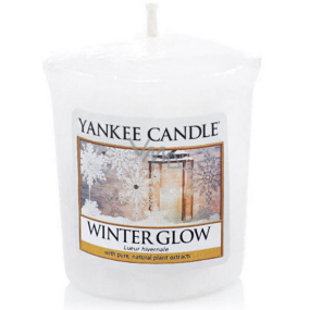 Yankee Candle Winter Glow - Zimní záře vonná svíčka votivní 49 g