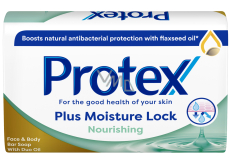 Protex Plus Moisture Lock Nourishing vyživující toaletní mýdlo pro suchou pokožku 90 g