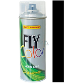 Color Works Fly Color RAL akrylátová barva sprej 9005 Černý matný 400 ml