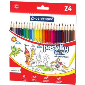 Centropen pastelky školní 24 kusů