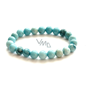 Larimar náramek 8mm/16 - 17cm, AA láska, klid, vyrovnanost