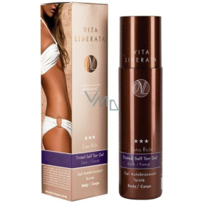 Vita Liberata Extra Rich Samoopalovací zabarvený gel na tělo tmavý odstín 200 ml