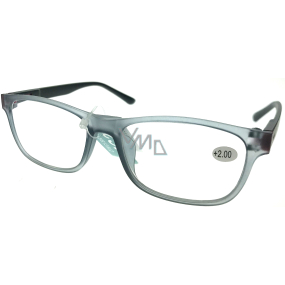 Berkeley Čtecí dioptrické brýle +2,0 plast šedé, černé postranice 1 kus MC2184