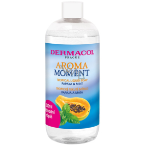 Dermacol Aroma Moment Papája a máta tekuté mýdlo náhradní náplň 500 ml