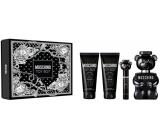 Moschino Toy Boy parfémovaná voda 100 ml + balzám po holení 100 ml + sprchový gel 100 ml + cestovní sprej 10 ml, dárková sada pro muže