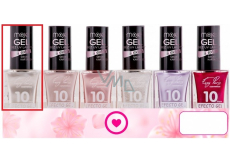 Moje Easy Paris 10Days Efecto Gel gelový lak na nehty 025 Bílý 15 ml