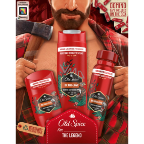 Old Spice Bearglove sprchový gel 250 ml + deodorant stick 50 ml + deodorant sprej 150 ml, kosmetická sada pro muže