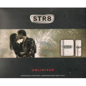 Str8 Unlimited voda po holení 100 ml + deodorant sprej 150 ml, kosmetická sada