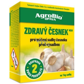 AgroBio Zdravý česnek Plus máčení sadby 10 g + 50 ml na 1 kg sadby česneku