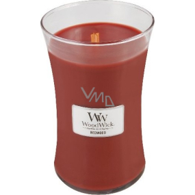 WoodWick Redwood - Santalové dřevo vonná svíčka s dřevěným knotem a víčkem sklo velká 609 g