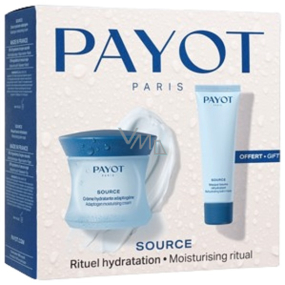 Payot Source Cr?me Hydratante Adaptog?ne pleťový hydratační krém 50 ml + Source Masque Baume Réhydratant hydratační osvěžující maska 50 ml, kosmetická sada pro ženy