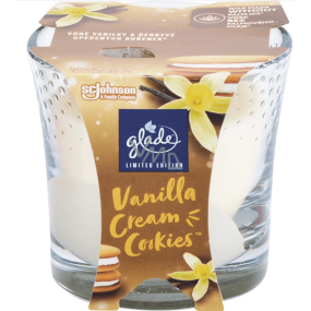 Glade Vanilla Cream Cookies vonná svíčka ve skle, doba hoření až 30 hodin 112 g