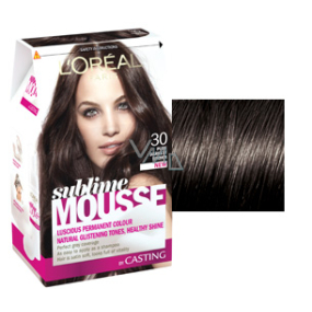 Loreal Paris Sublime Mousse barva na vlasy 30 ryzí nejtmavší hnědá