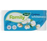 Tento Family Cotton Whiteness toaletní papír bílý 2 vrstvý 150 útržků 8 kusů