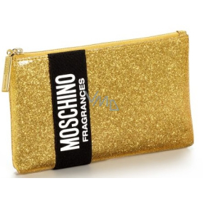 Moschino Fragrances kosmetická taštička zlatá 8 x 6 x 4,5 cm