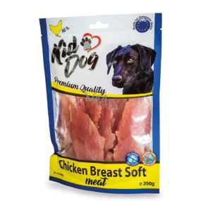 KidDog Chicken breast, soft meat kuřecí prsa měkké maso, masová pochoutka pro psy 250 g