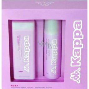 Kappa Rosa Woman sprchový gel 250 ml + deodorant sprej 150 ml, kosmetická sada