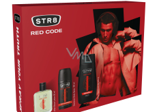 Str8 Red Code voda po holení 50 ml + deodorant sprej 150 ml + sprchový gel 250 ml, kosmetická sada pro muže