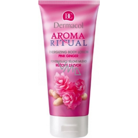 Dermacol Aroma Ritual Ružový zázvor Povzbuzující tělové mléko 200 ml