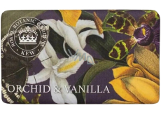 English Soap Orchidej & Vanilka přírodní parfémované toaletní mýdlo s bambuckým máslem 240 g