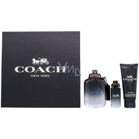 Coach For Men toaletní voda 100 ml + toaletní voda 15 ml + sprchový gel 100 ml, dárková sada pro muže