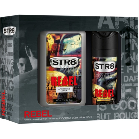 Str8 Rebel voda po holení 100 ml + deodorant sprej 150 ml, dárková sada