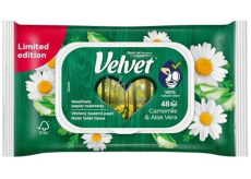 Velvet Heřmánek & Aloe Vera vlhčený toaletní papír 42 kusů