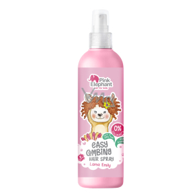 Pink Elephant Lama Emily rozčesávač vlasů pro děti sprej 3+ 150 ml