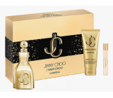 Jimmy Choo I Want Choo Le Parfum parfémovaná voda pro ženy 100 ml + tělové mléko 100 ml + parfémovaná voda 7,5 ml, dárková sada pro ženy