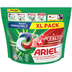 Ariel Extra Clean Power gelové kapsle univerzální na praní 40 kusů 1028 g