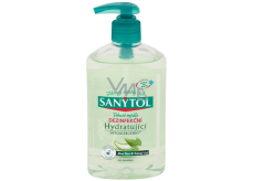 Sanytol Zelený čaj & Aloe Vera dezinfekční hydratující mýdlo na ruce 250 ml s dávkovačem