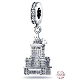 Charm Sterlingové stříbro 925 USA - Empire State Building, přívěsek na náramek cestování