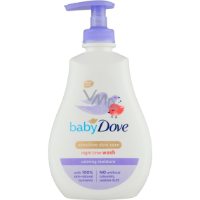 Dove Baby Calming Moisture Night Time mycí gel na tělo a vlásky 400 ml