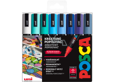 Posca Univerzální sada akrylátových popisovačů 1,8 - 2,5 mm Ocean mix mořských tónů 8 kusů PC-5M