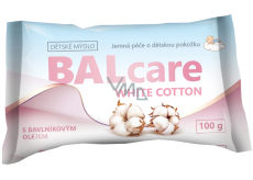 Balcare Kids White Cotton tuhé toaletní mýdlo 100 g