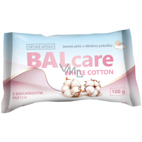 Balcare Kids White Cotton tuhé toaletní mýdlo 100 g