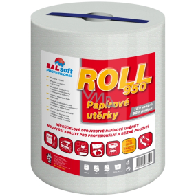 Balsoft Roll950 2vrstvé papírové utěrky 182 m, 923 útržků, 1 role