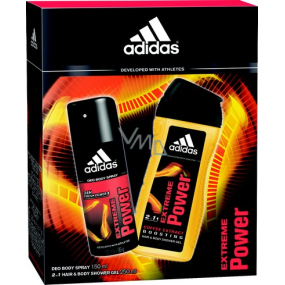 Adidas Extreme Power deodorant sprej pro muže 150 ml + sprchový gel 250 ml, kosmetická sada