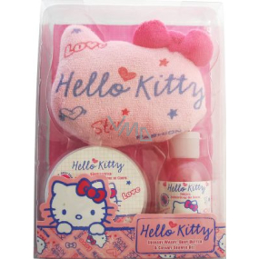 Hello Kitty Koupelová žínka + tělové máslo + sprchový pro dívky dárková sada